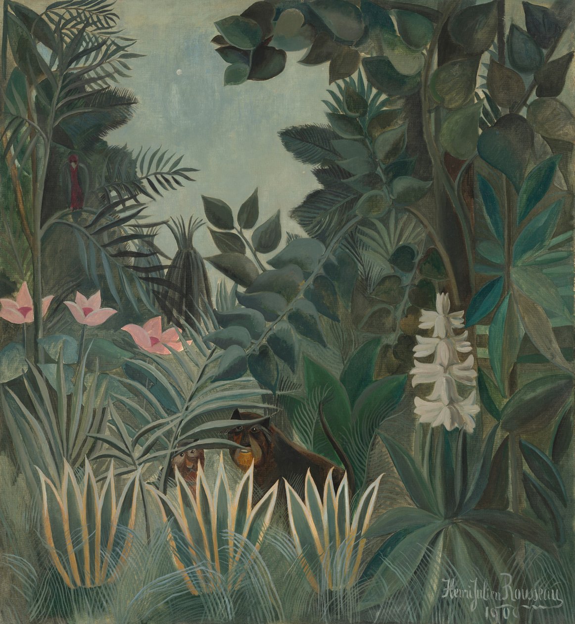 Az Egyenlítői dzsungel, 1909. alkotó: Henri Rousseau