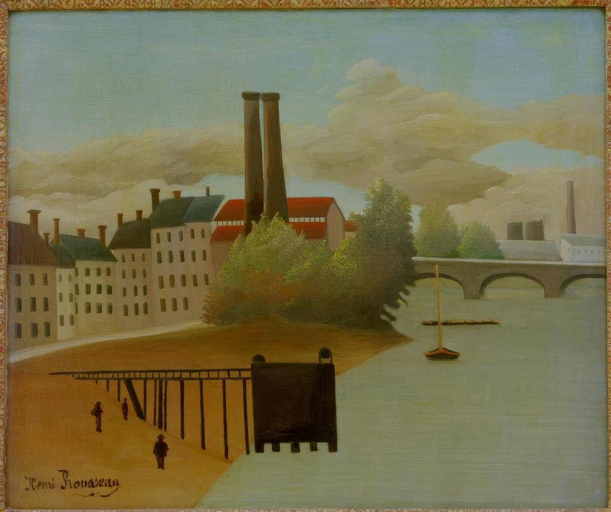 Kilátás Párizs külvárosára alkotó: Henri Rousseau