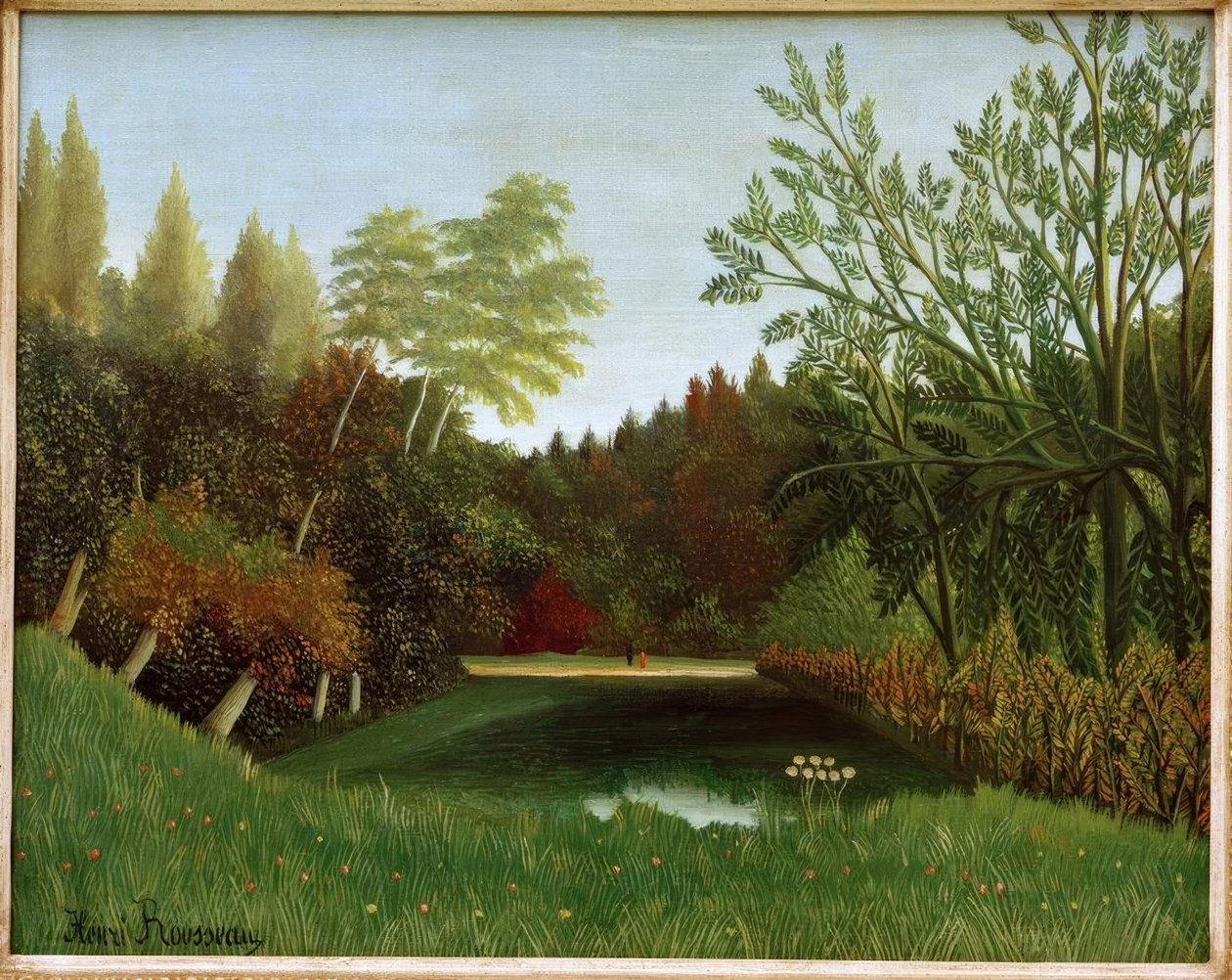 Kilátás a Bois de Boulogne-ra alkotó: Henri Rousseau