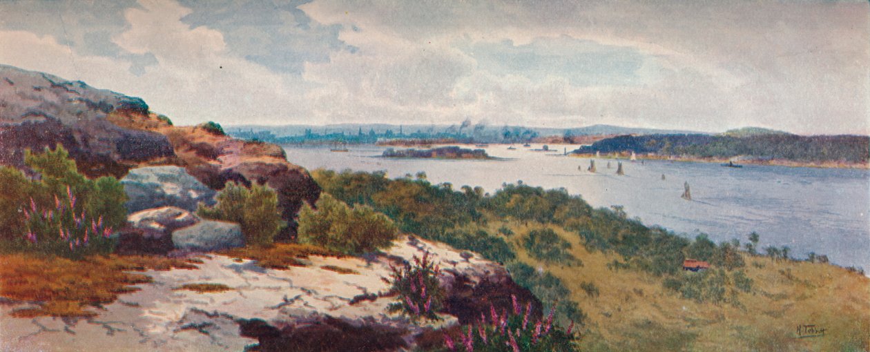 „Sydney From Vaucluse”, 1906 alkotó: Henri Tebbitt