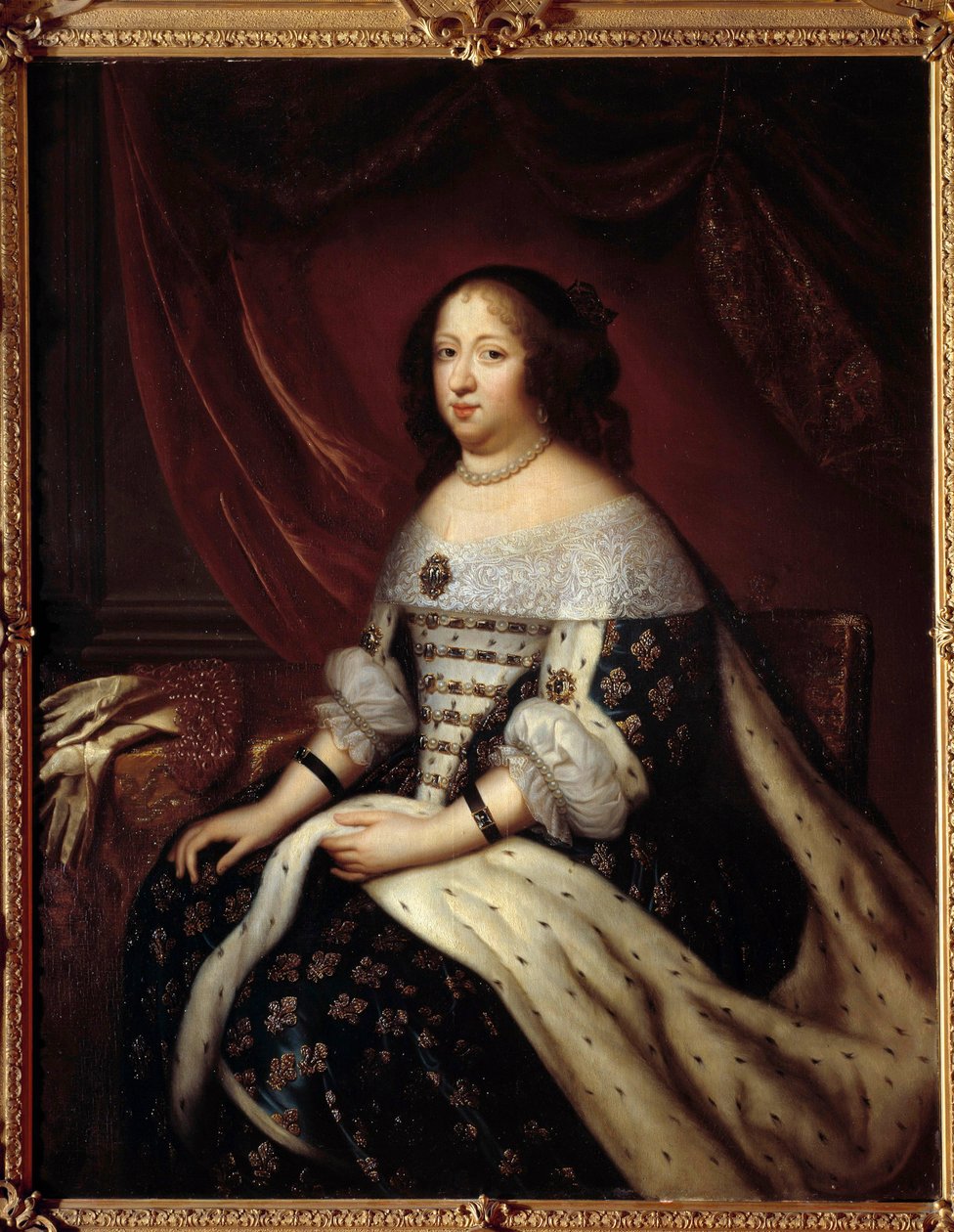 Ausztriai Anna francia királynő portréja (1601-1666) Henri Testelin (1616-1695) festménye 17. század Magángyűjtemény alkotó: Henri Testelin