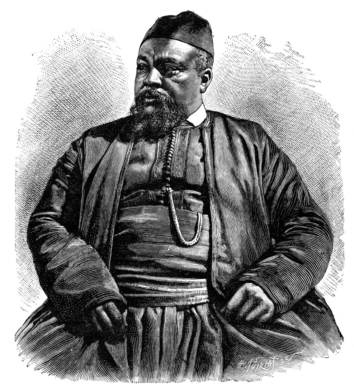 Mulai Tayeb, Wezzan seriffje, Észak-Afrika, 1895. alkotó: Henri Thiriat