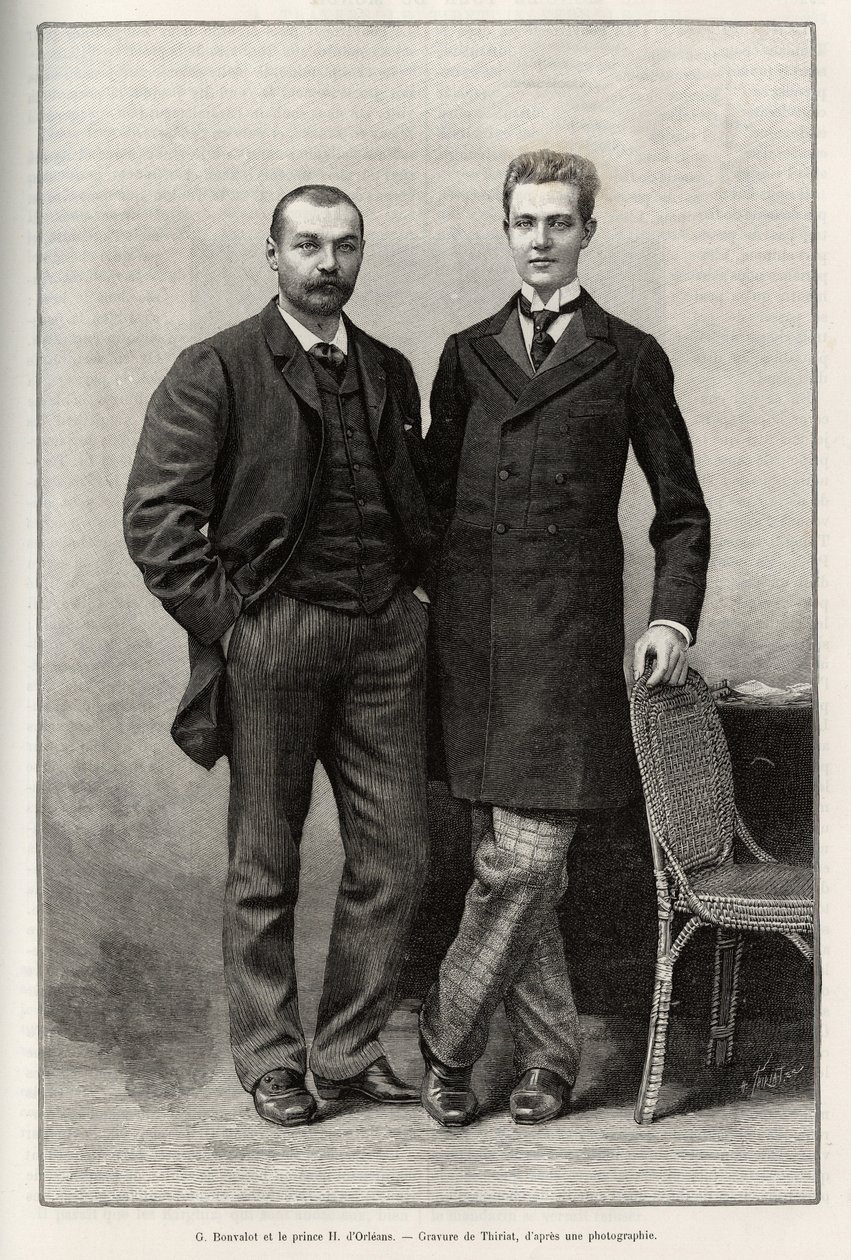 Gabriel Bonvalot (1853-1933), a történet szerzője felfedező és Henri d