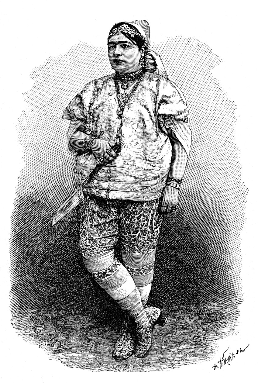 Tunéziai zsidónő, 1890 alkotó: Henri Thiriat