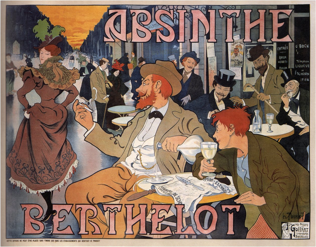 Abszint Berthelot, 1898 alkotó: Henri Thiriet