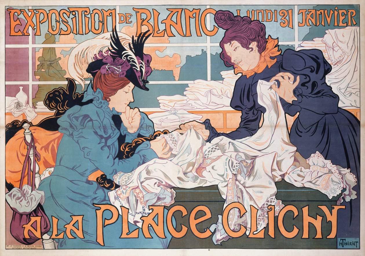 Blanc-kiállítás a Place Clichy-ben, 1898. alkotó: Henri Thiriet