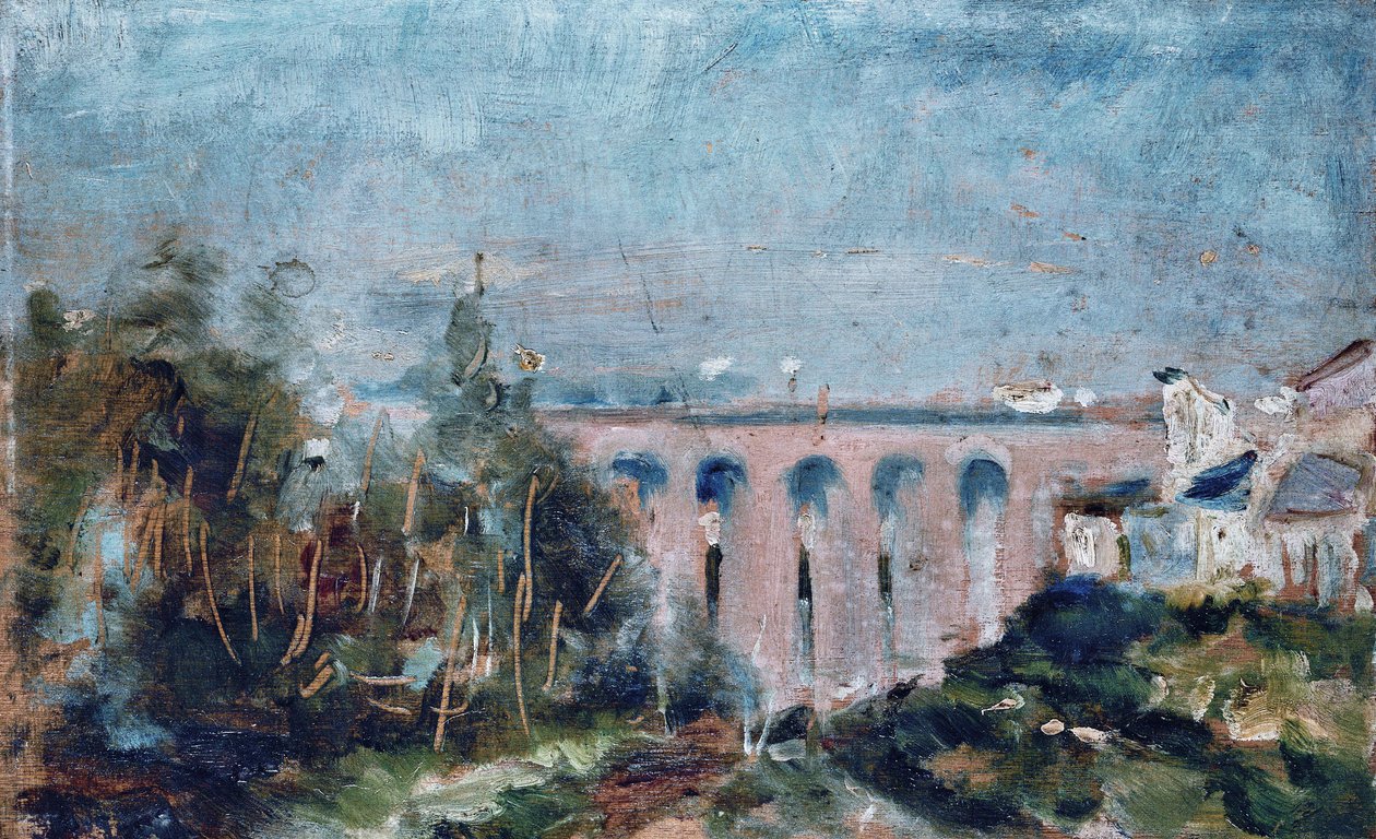 A Castelviel-viadukt Albiban, 1880. alkotó: Henri Toulouse Lautrec de