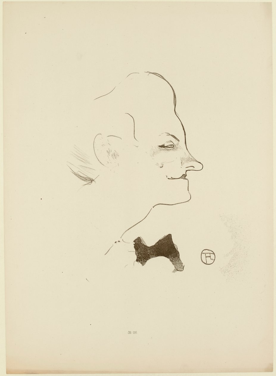 Yvette Guilbert, 1893. alkotó: Henri Toulouse Lautrec de