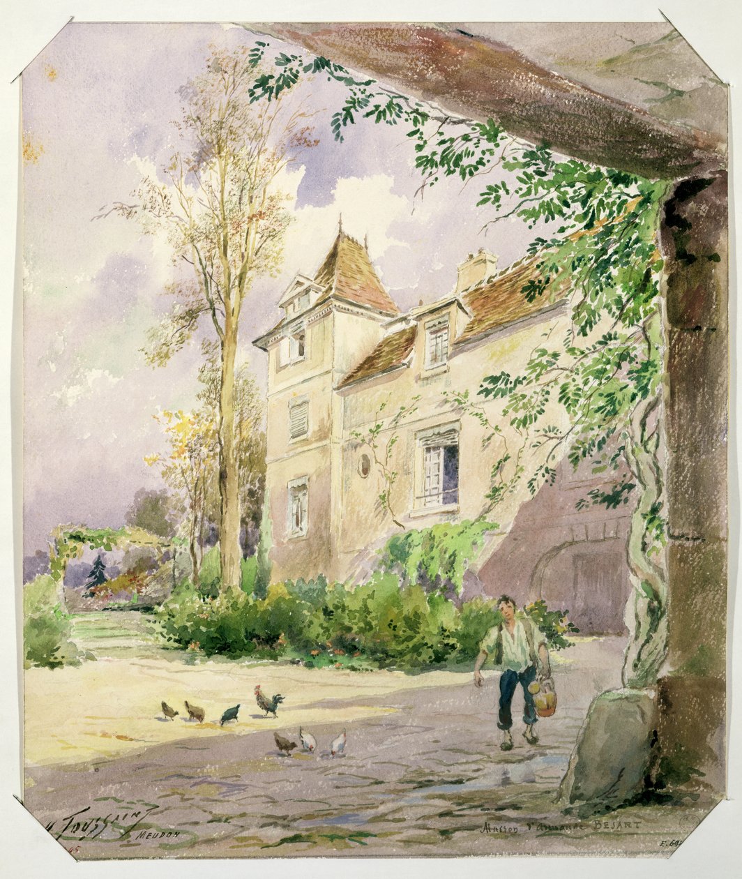 Armande Bejart háza (1642-1700) Meudonban, 1906 körül alkotó: Henri Toussaint