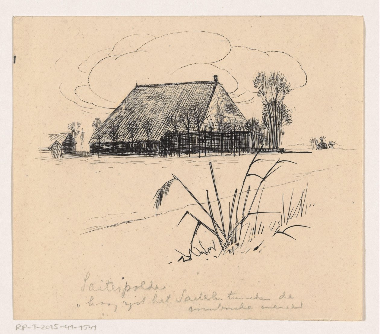 Pajta a Saiterpolderben alkotó: Henri Verstijnen