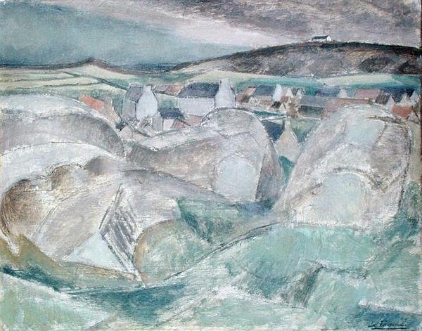 Falu a hegyekben alkotó: Henri Victor Gabriel Le Fauconnier