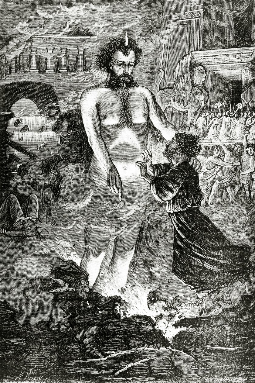 Hiram és Tubalcain legendája, alkotó: Henri Villain