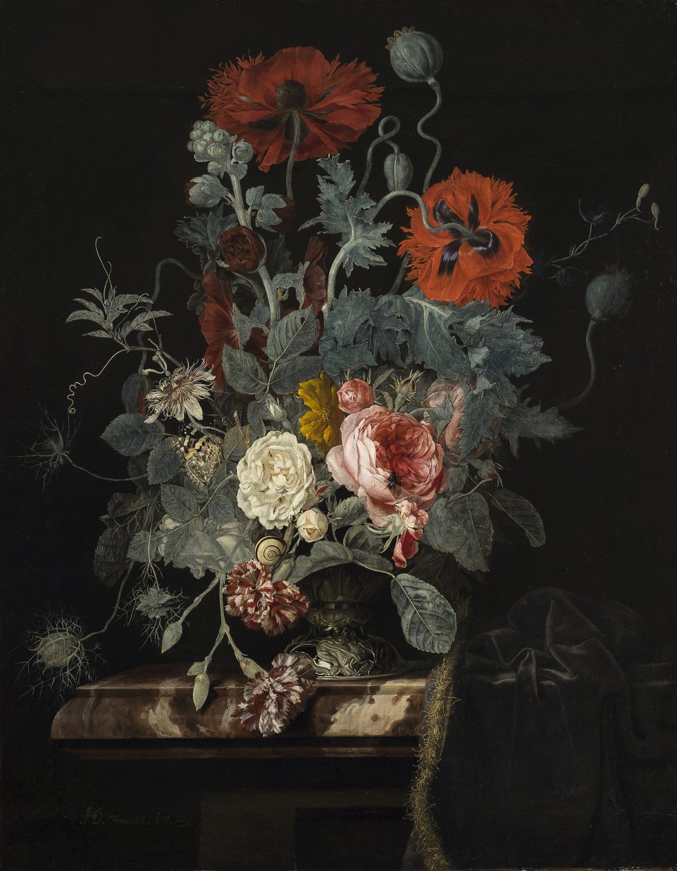 Virágcsendélet, 1665 alkotó: Henri de Fromantiou