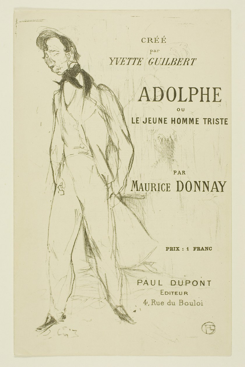 Adolphe – A szomorú fiatalember alkotó: Henri de Toulouse-Lautrec