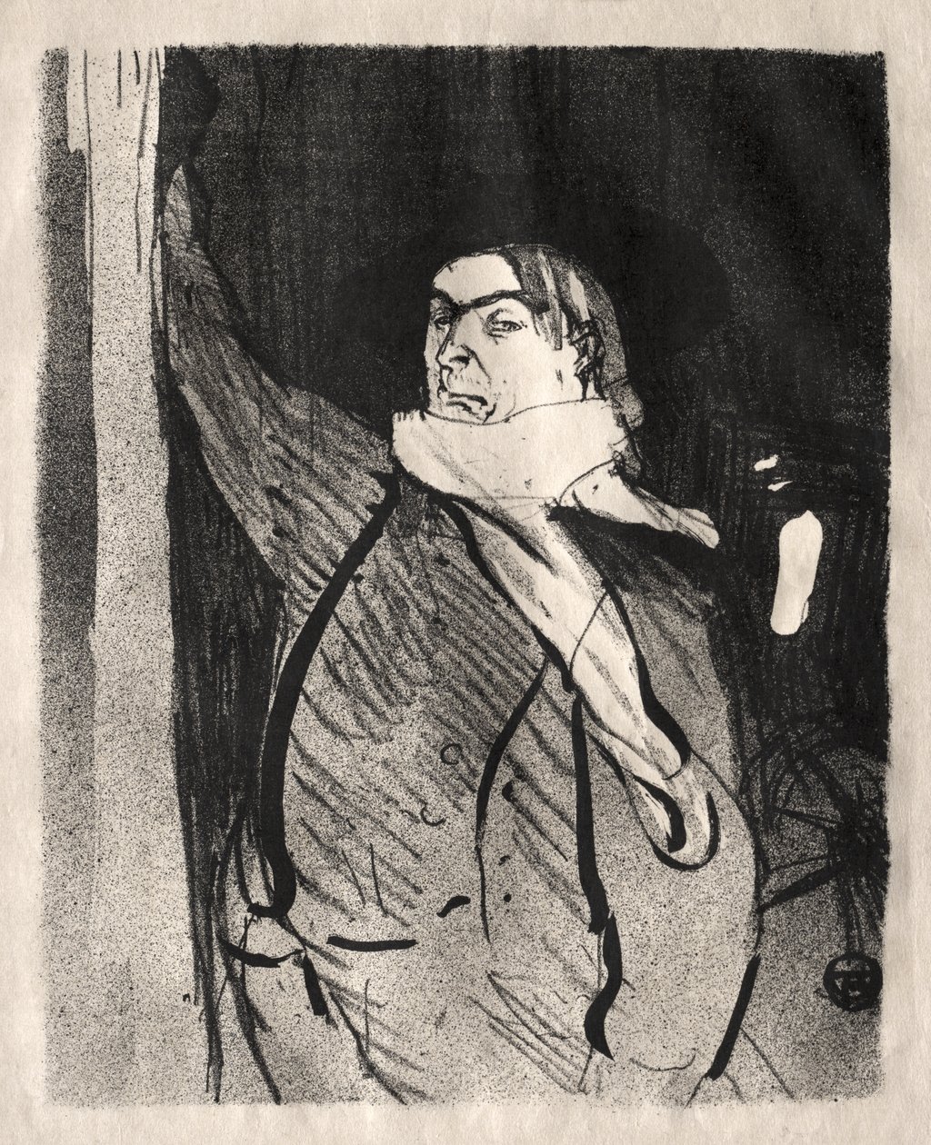 Aristide Bruant alkotó: Henri de Toulouse-Lautrec