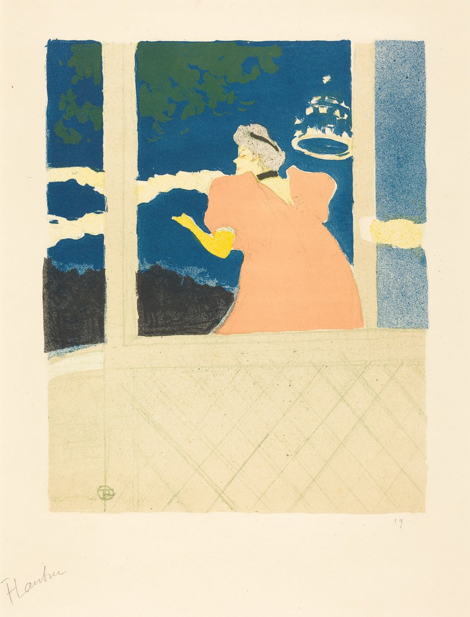 Az Ambassadeurs-ben alkotó: Henri de Toulouse-Lautrec