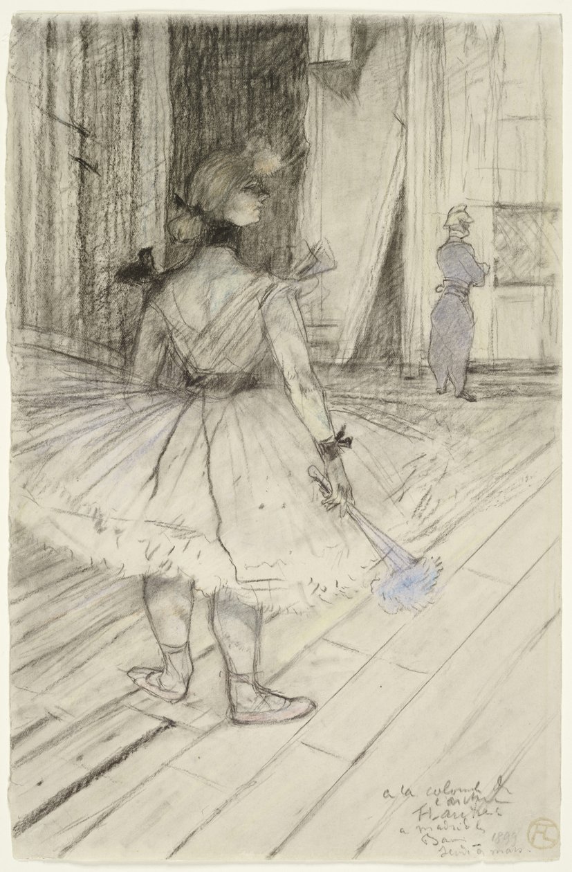 A Cirkuszban: A szárnyakban alkotó: Henri de Toulouse Lautrec