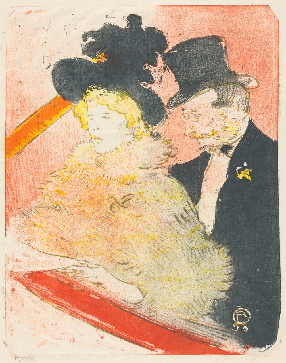 A koncerten (Au concert) alkotó: Henri de Toulouse-Lautrec