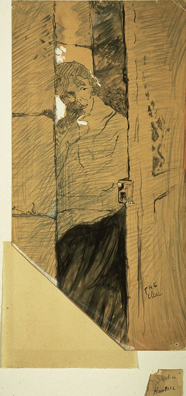 Az ajtóban alkotó: Henri de Toulouse-Lautrec