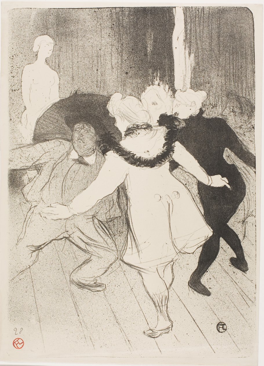 A Folies-Bergerében: Monsieur Prudhomme szerénysége alkotó: Henri de Toulouse-Lautrec