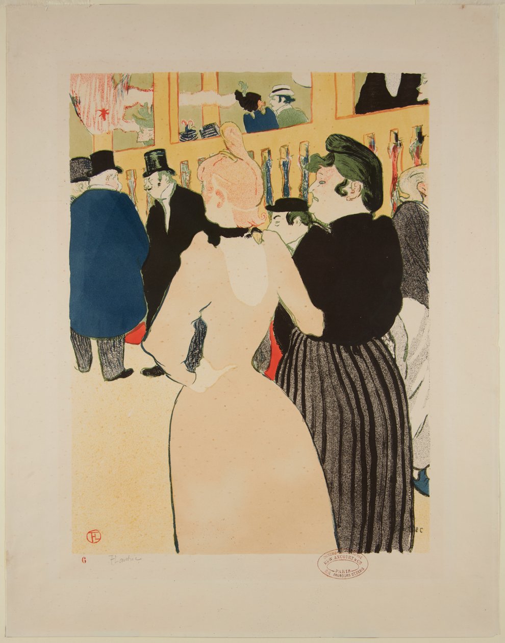 A Moulin-Rouge-ban: La Goulue és nővére alkotó: Henri de Toulouse Lautrec