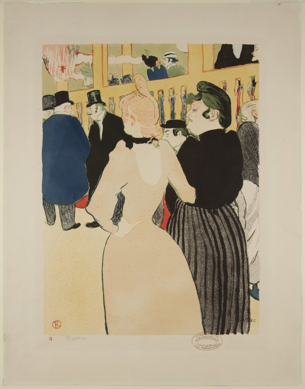 A Moulin Rouge-ban: La Goulue és a húga alkotó: Henri de Toulouse-Lautrec