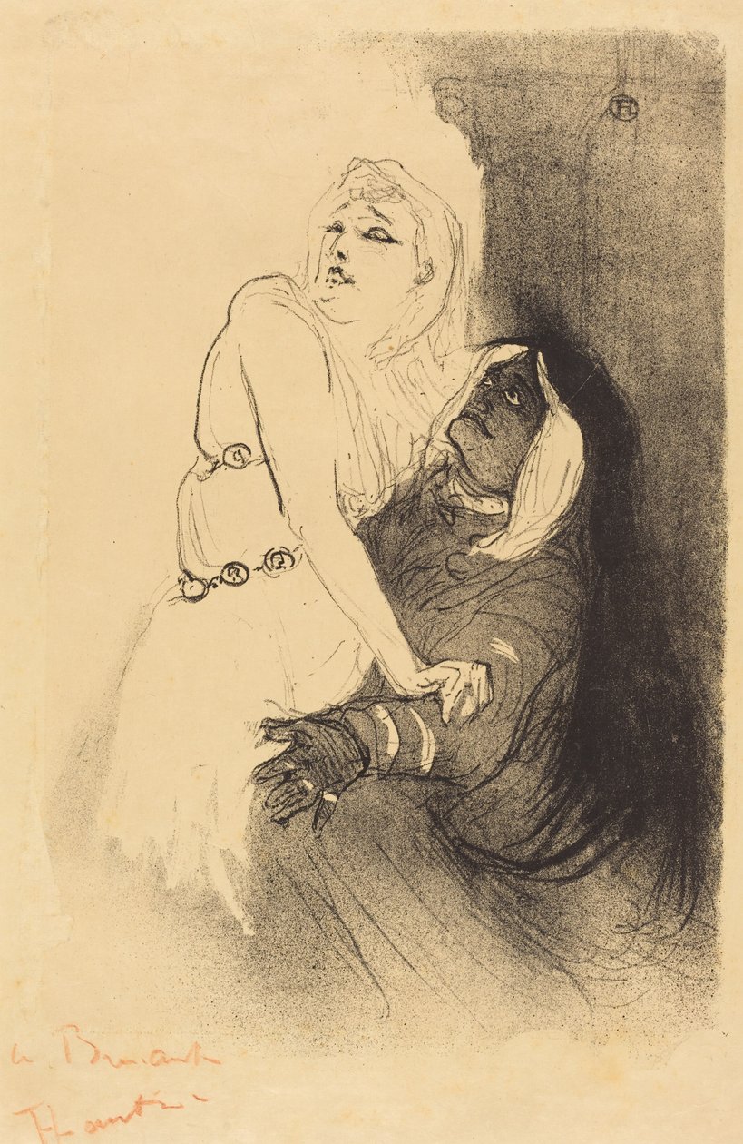 A Reneszánszban: Sarah Bernhardt a „Phèdre” című darabban (A la Renaissance: Sarah Bernhardt dans „Phèdre”) alkotó: Henri de Toulouse-Lautrec