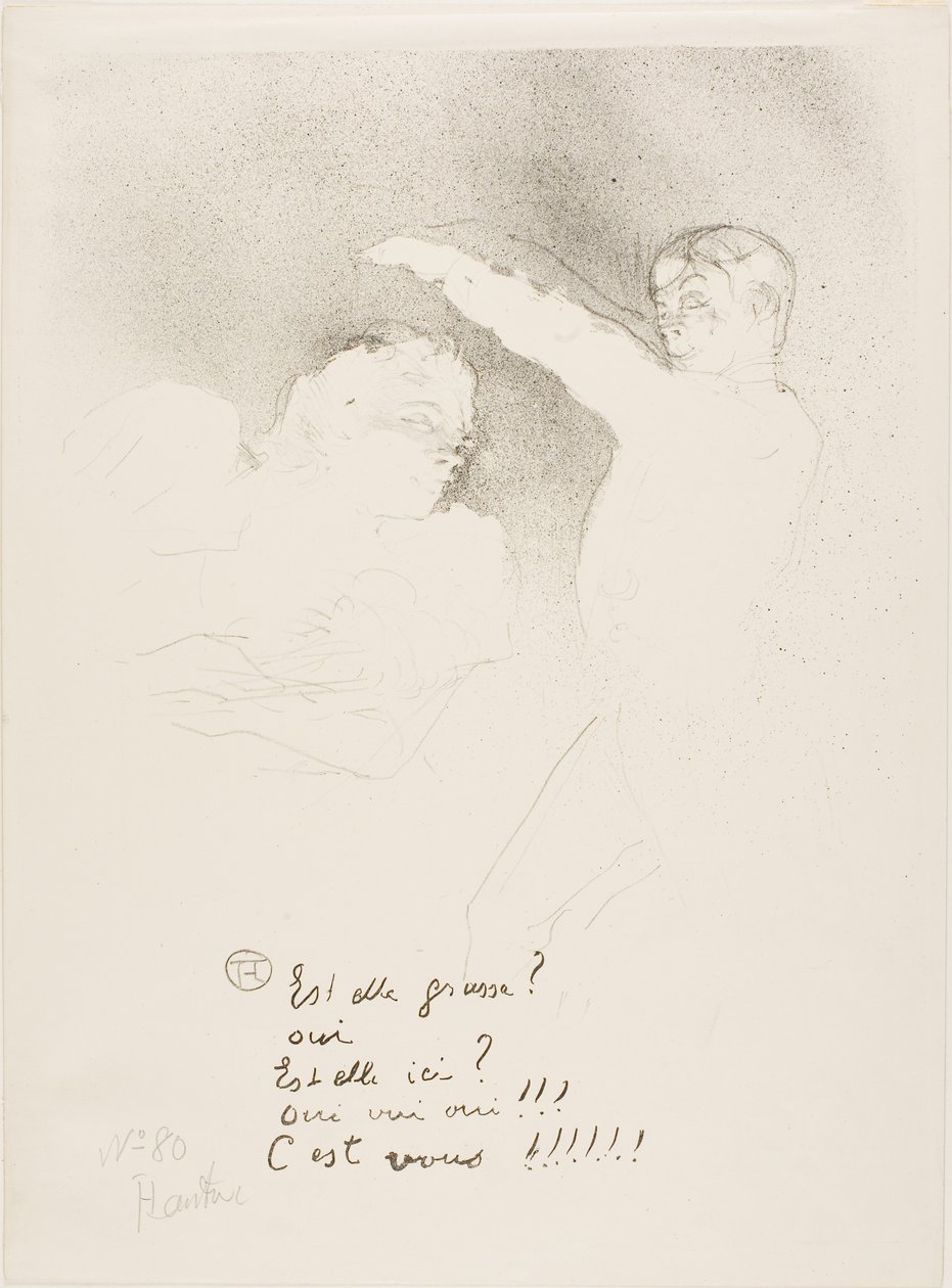 A fajtáknál: Mademoiselle Lender és Brasseur alkotó: Henri de Toulouse-Lautrec