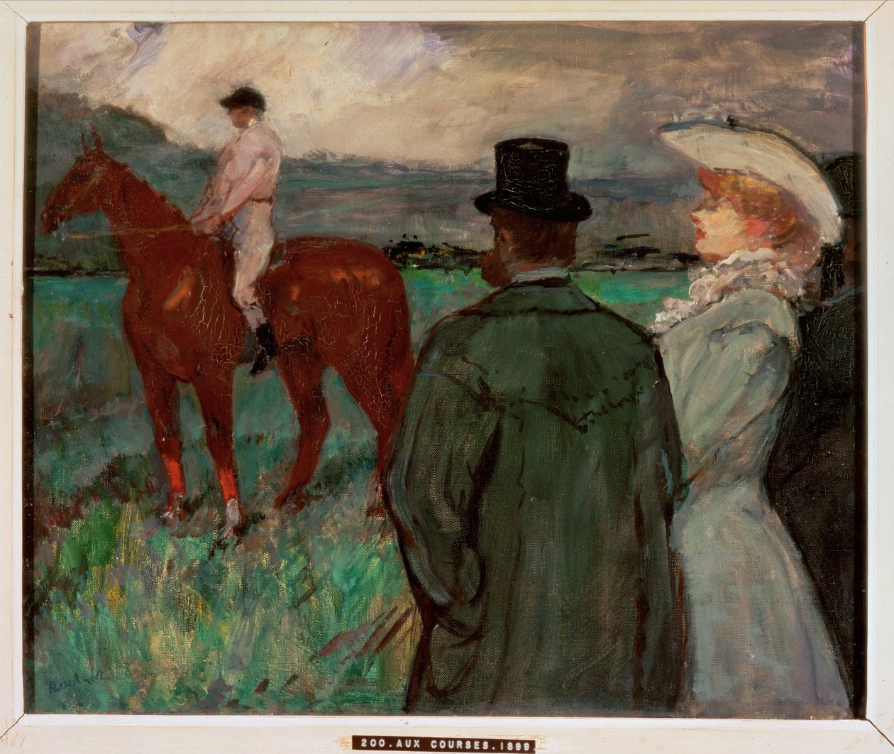 At the races (festmény vászonra) alkotó: Henri de Toulouse-Lautrec