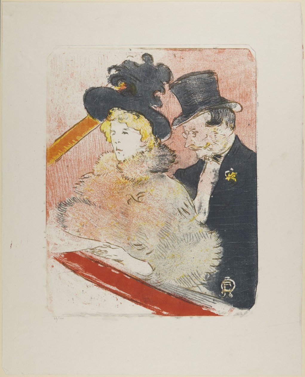A koncerten, 1896 alkotó: Henri de Toulouse-Lautrec