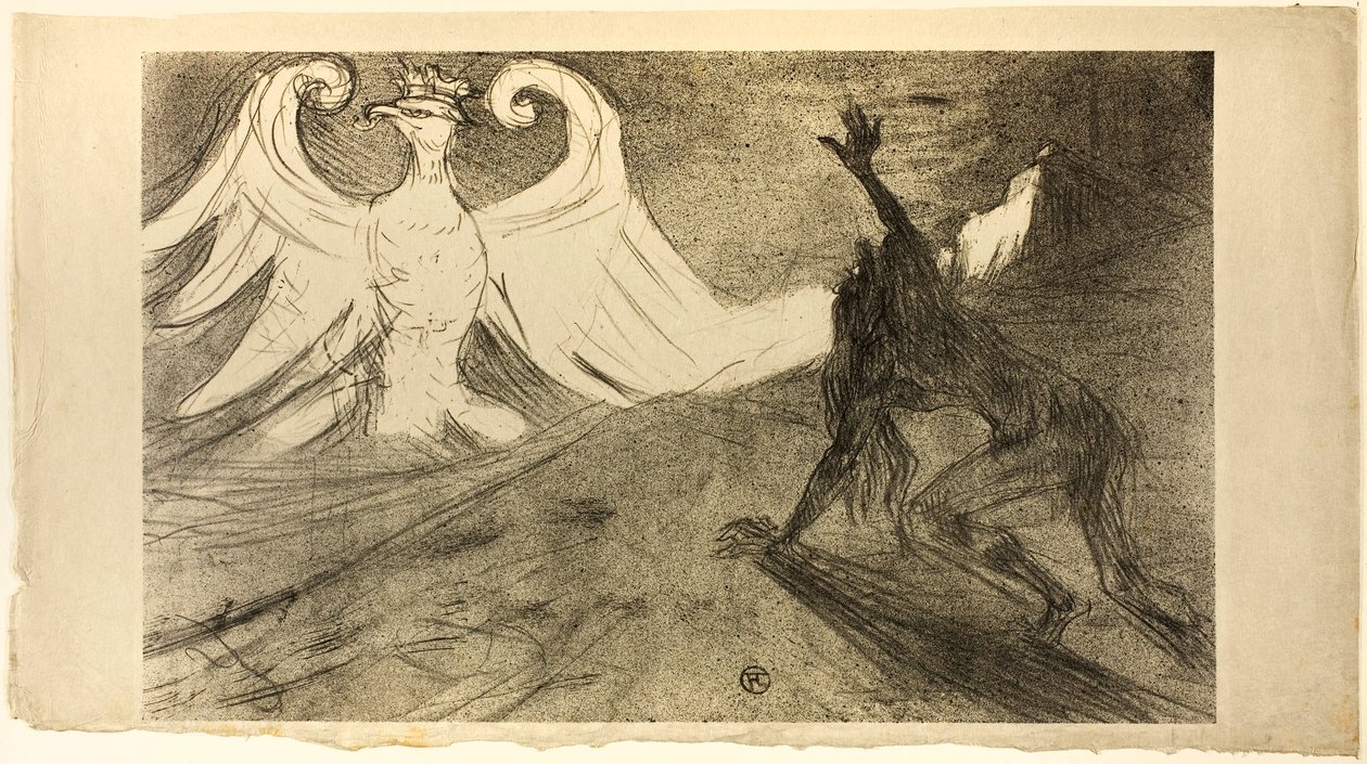 A Sínai lábánál, Elutasított borító alkotó: Henri de Toulouse-Lautrec