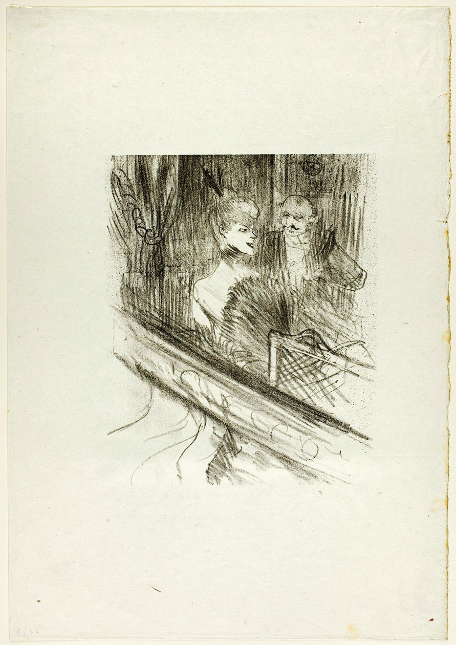 Moïse báró, a páholy, az Au Pied du Sinaï című műből alkotó: Henri de Toulouse-Lautrec