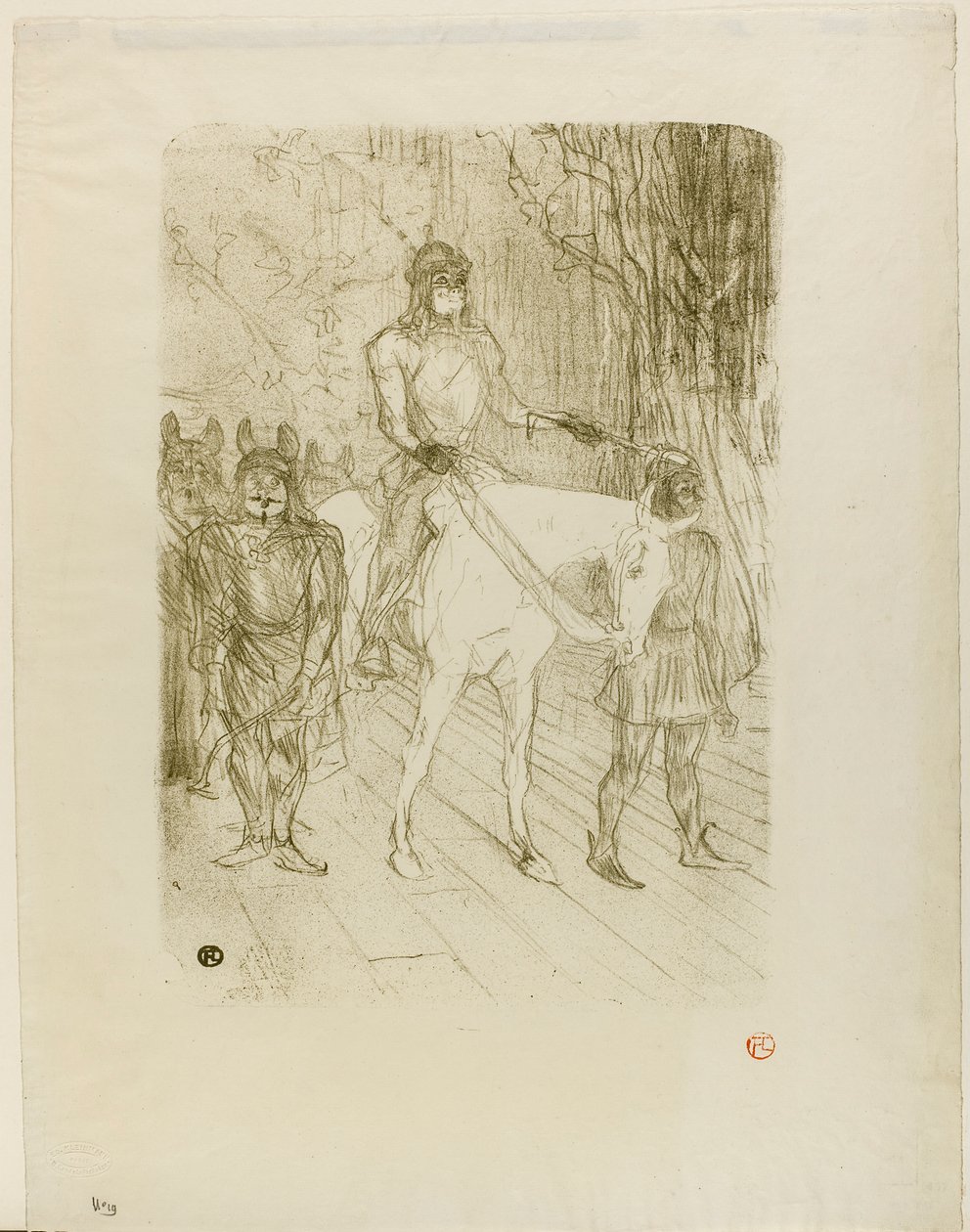 Brasseur belépője Chilpéricben alkotó: Henri de Toulouse-Lautrec