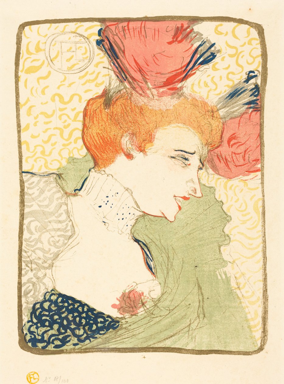 Marcelle Lender kisasszony mellszobra (Marcelle Lender kisasszony, mellszobor) alkotó: Henri de Toulouse-Lautrec