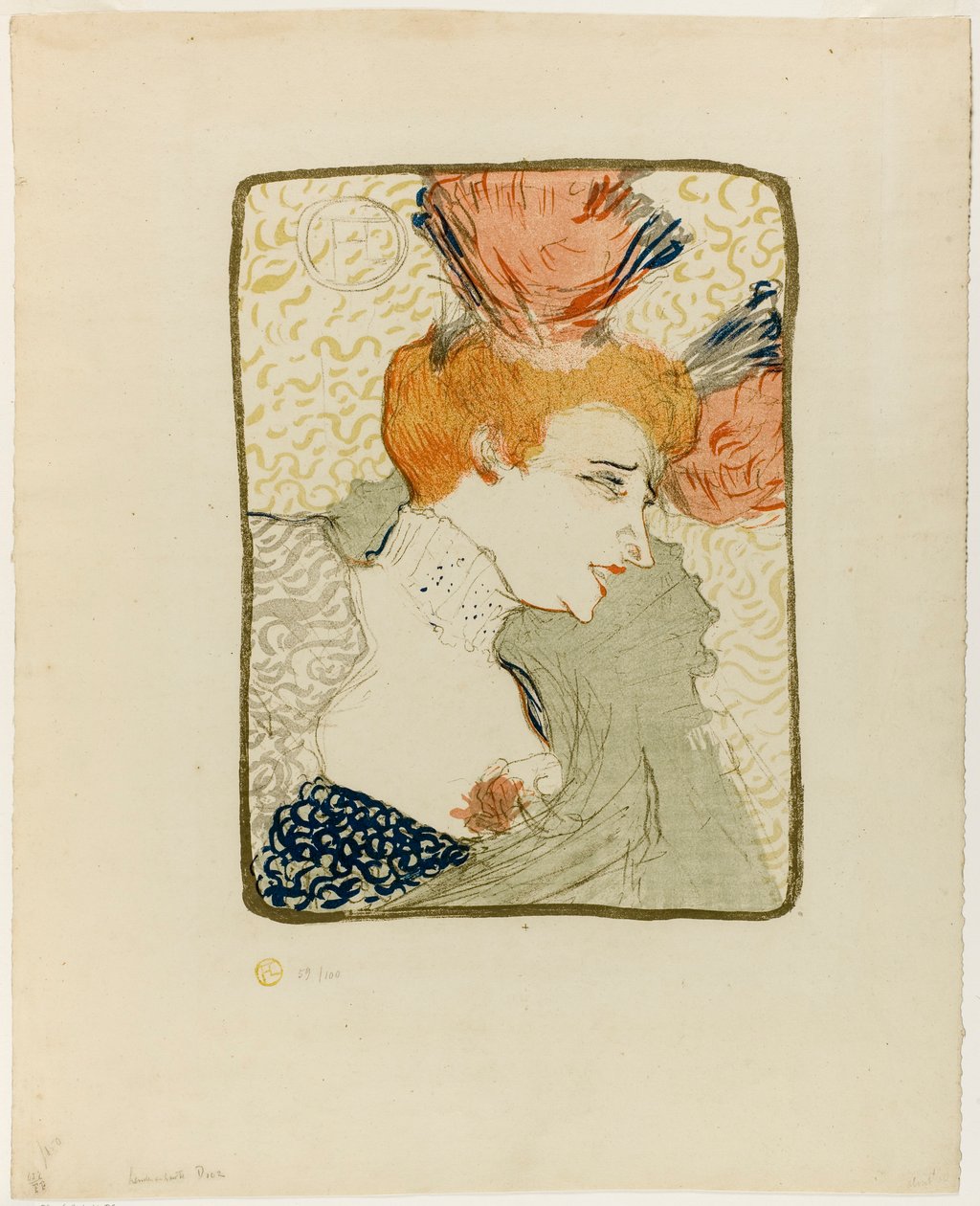 Mademoiselle Marcelle Lender mellszobra alkotó: Henri de Toulouse-Lautrec