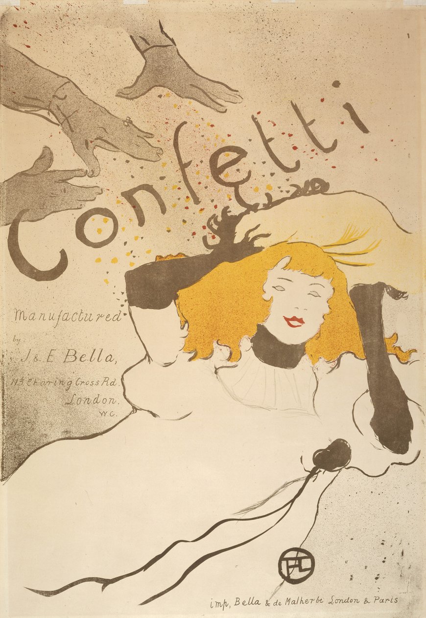 Konfetti alkotó: Henri de Toulouse-Lautrec