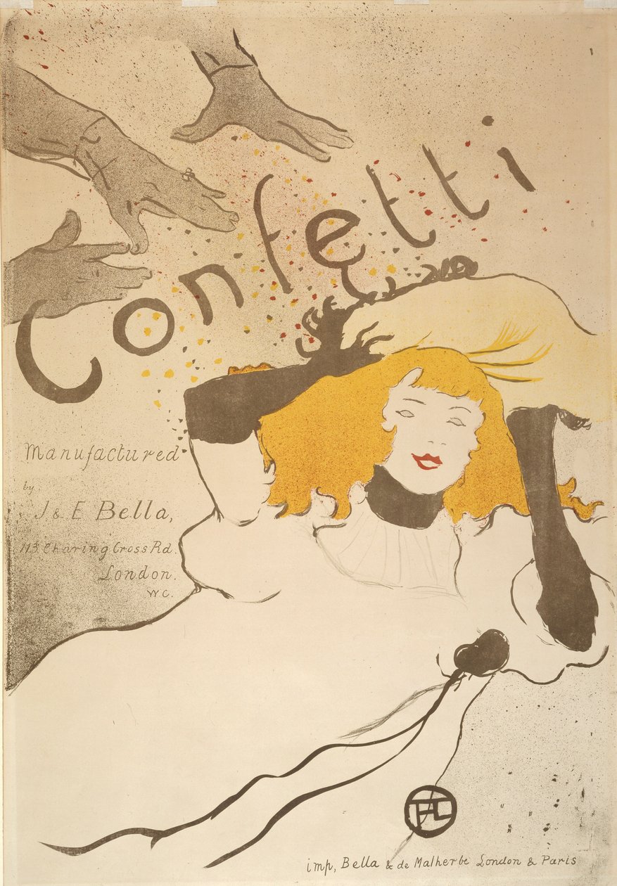 Konfetti alkotó: Henri de Toulouse-Lautrec