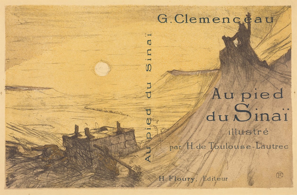 Umschlag für "Au pied du Sinaï" alkotó: Henri de Toulouse-Lautrec
