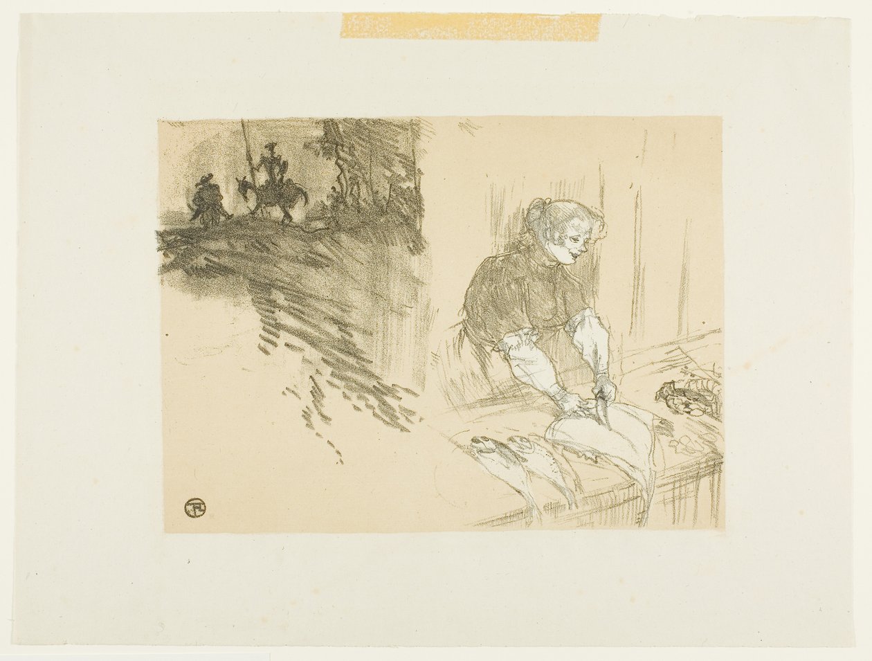 Borító a Les Courtes Joys számára alkotó: Henri de Toulouse-Lautrec
