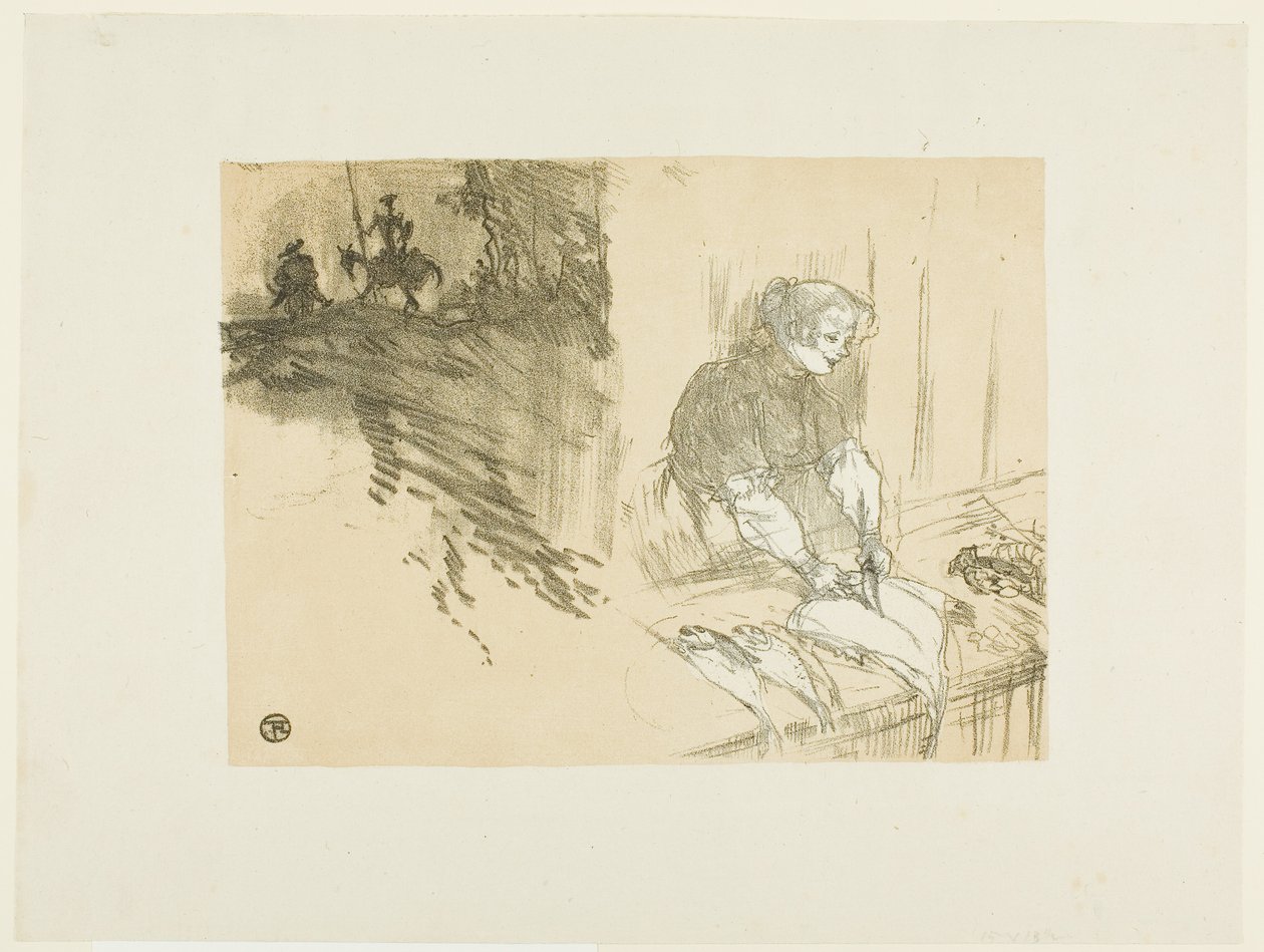 Borító a Les Courtes Joys számára alkotó: Henri de Toulouse-Lautrec