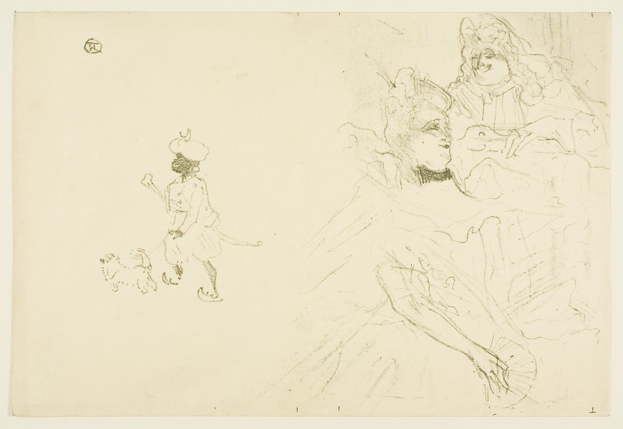 A Ninon de Lenclos szerelmes példájának borítója alkotó: Henri de Toulouse-Lautrec