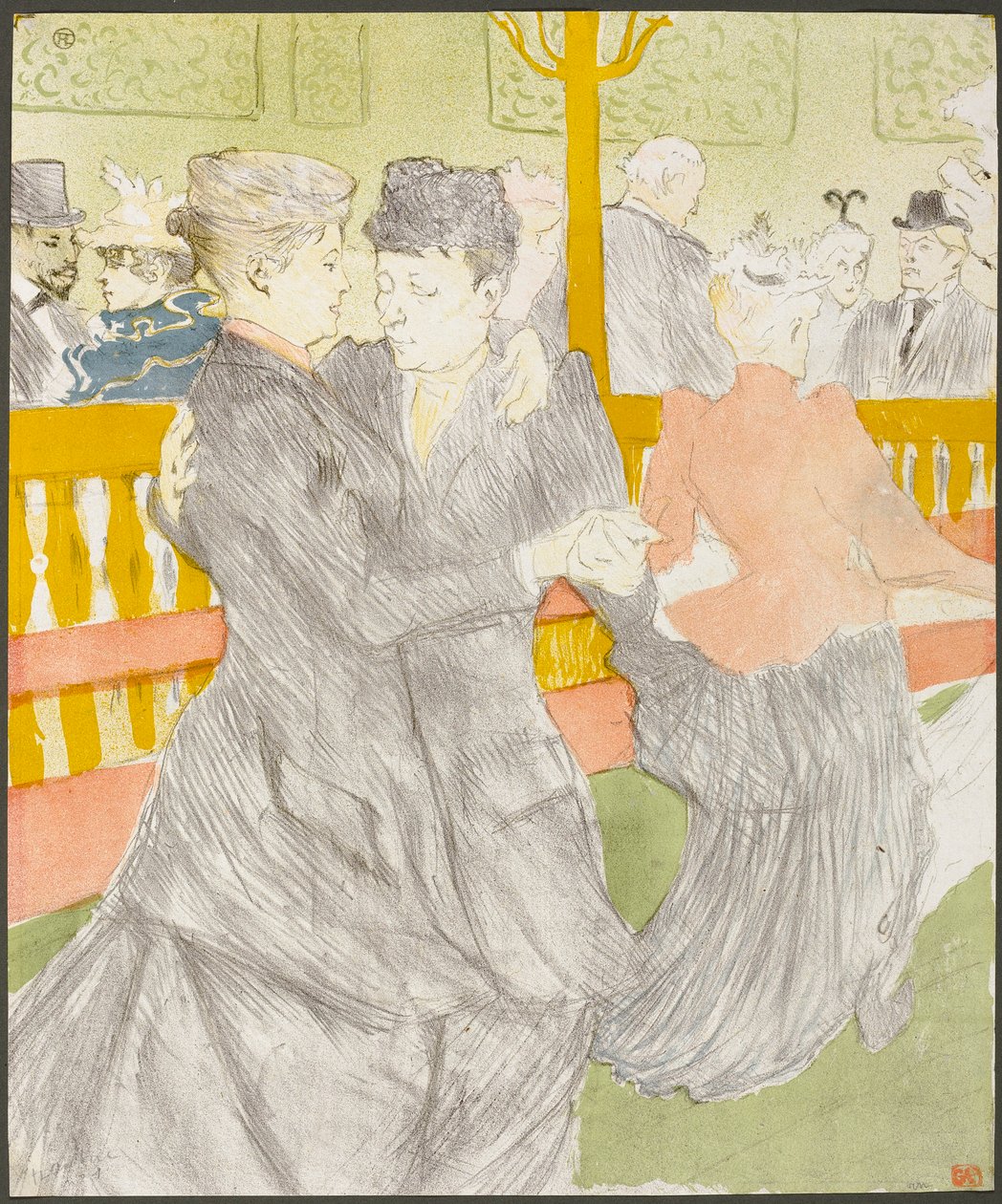 Tánc a Moulin Rouge-ban alkotó: Henri de Toulouse-Lautrec