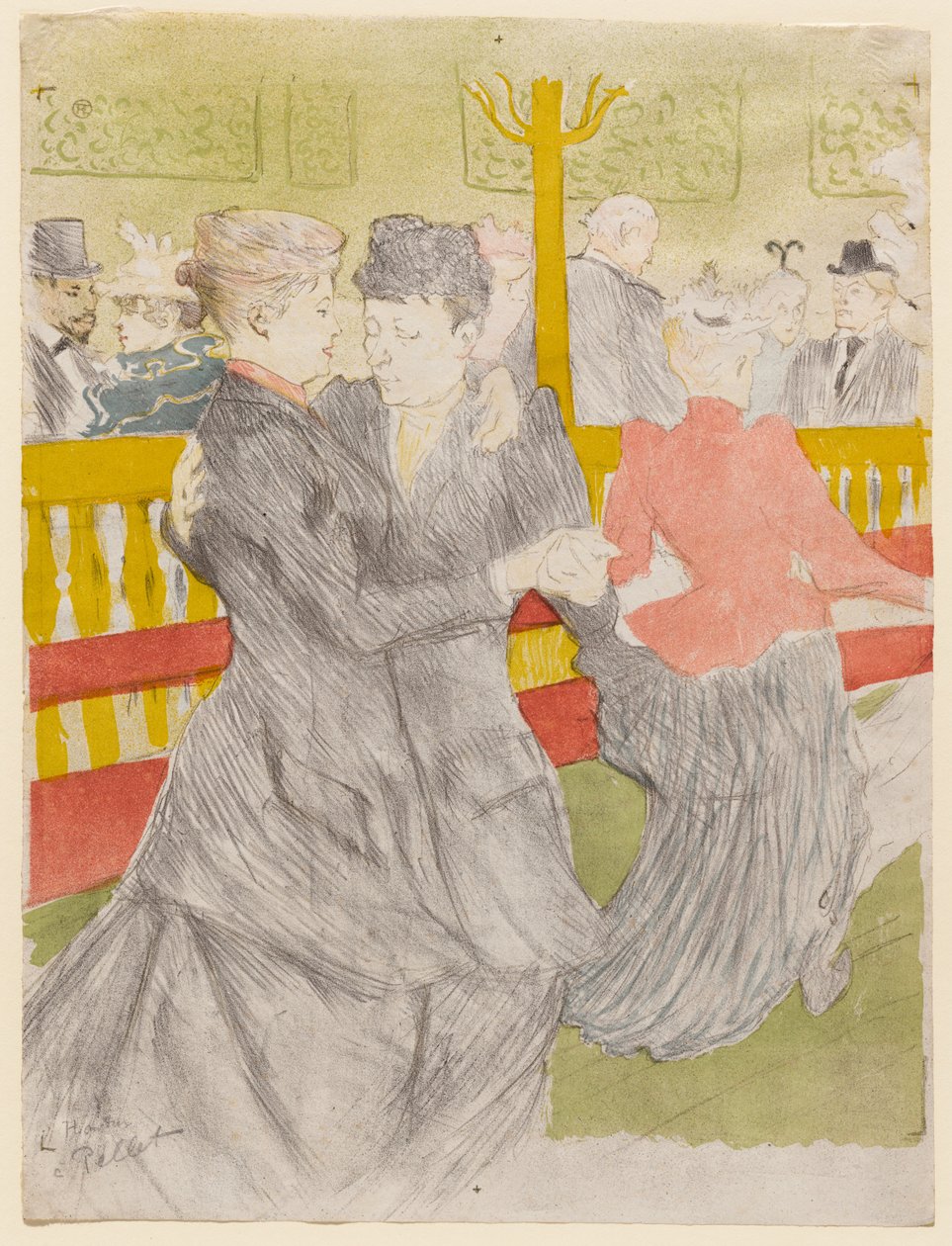 Tánc a Moulin Rouge-ban alkotó: Henri de Toulouse-Lautrec