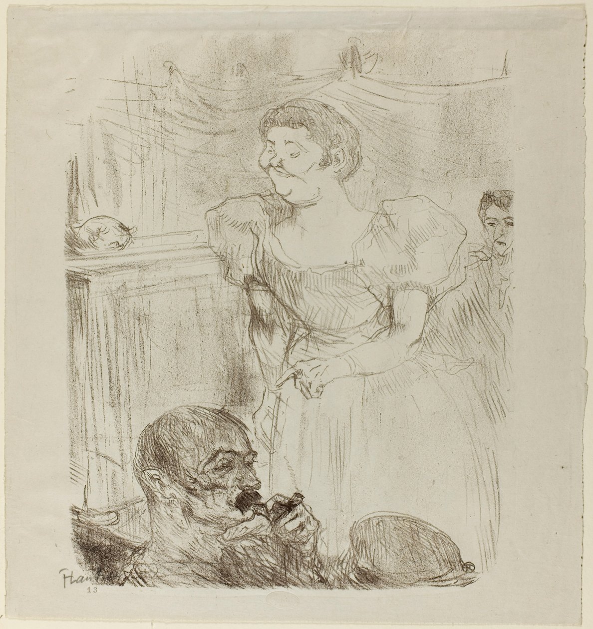 Di ti Fellow, angol énekes egy kávézó-koncertben alkotó: Henri de Toulouse-Lautrec