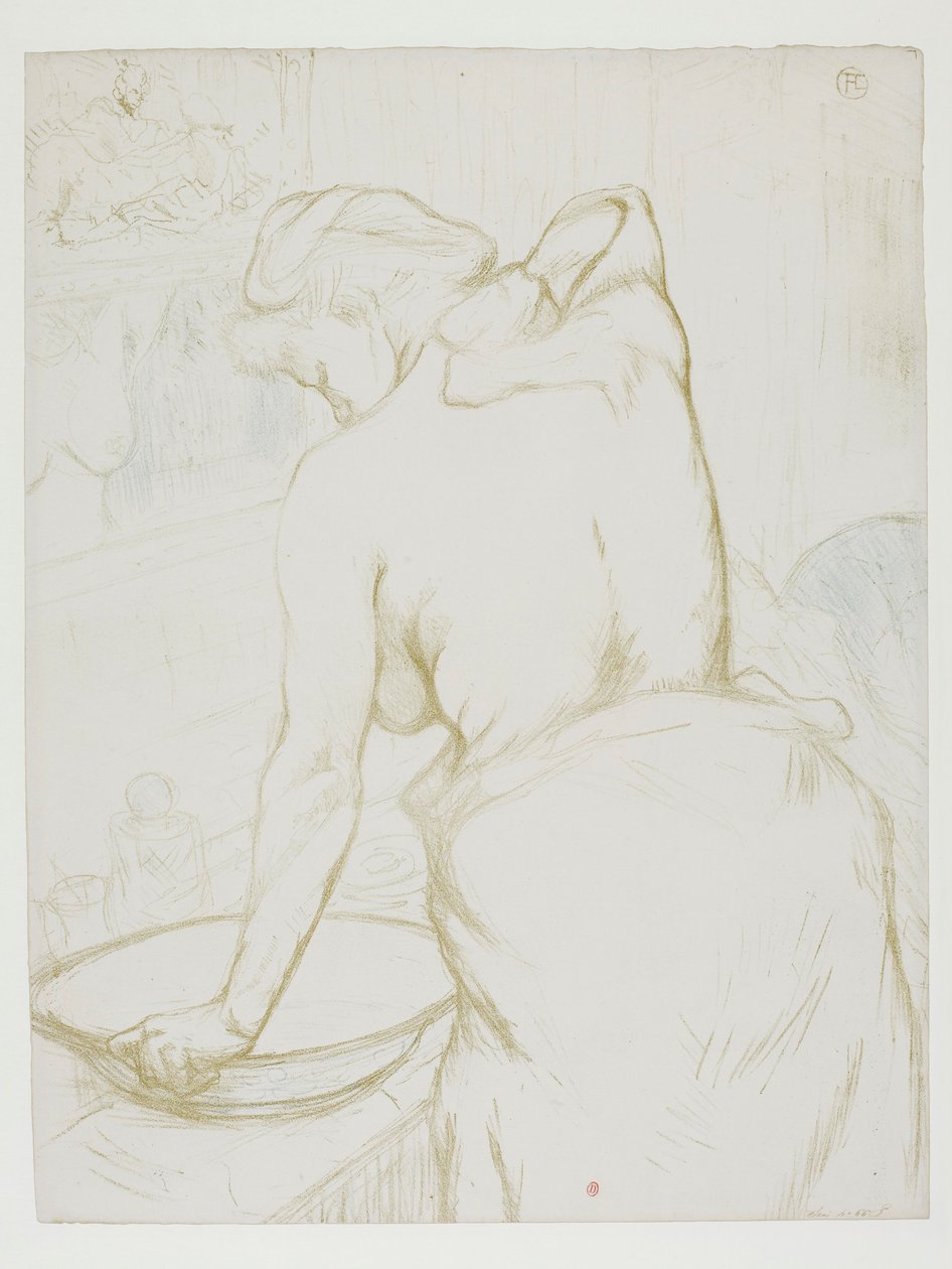 Ők: Fürdőző nő alkotó: Henri de Toulouse-Lautrec