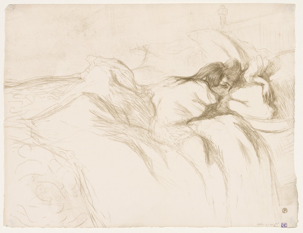 Elles: Nő alszik alkotó: Henri de Toulouse-Lautrec