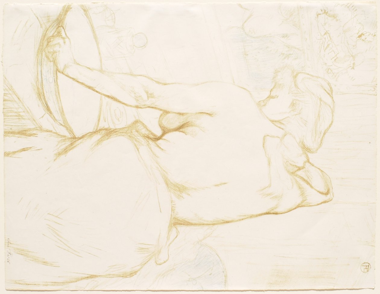 Elles: Mosakodó nő - Pipere alkotó: Henri de Toulouse-Lautrec