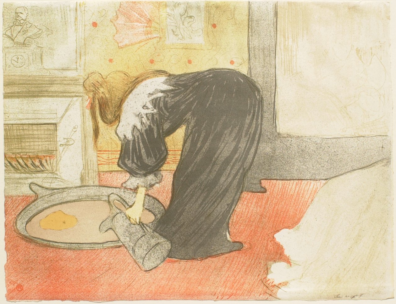 Nők: nő káddal alkotó: Henri de Toulouse-Lautrec