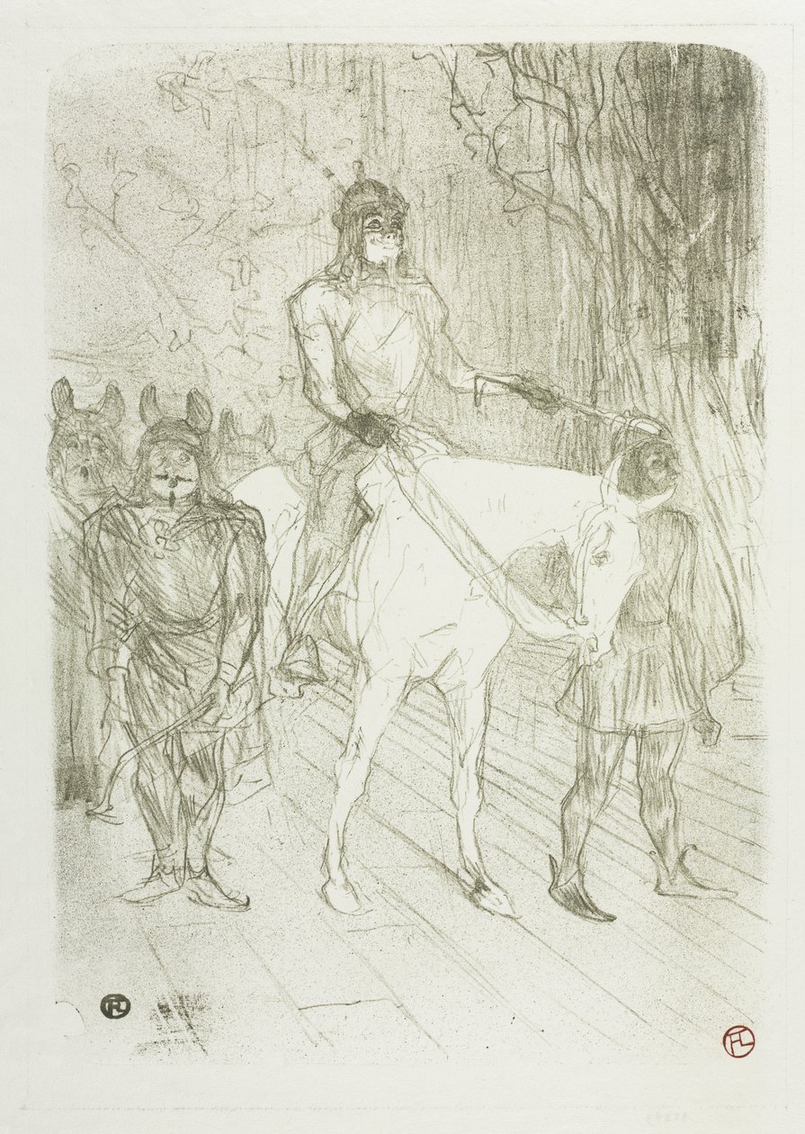 Brasseur belépője Chilpéricben alkotó: Henri de Toulouse-Lautrec