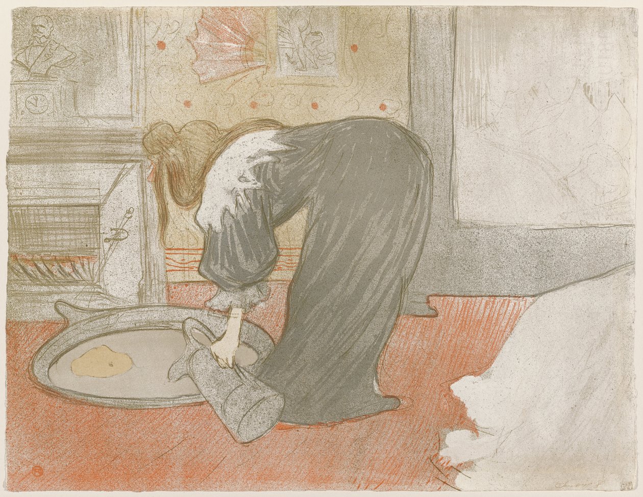 Nő a fürdőkádban alkotó: Henri de Toulouse-Lautrec